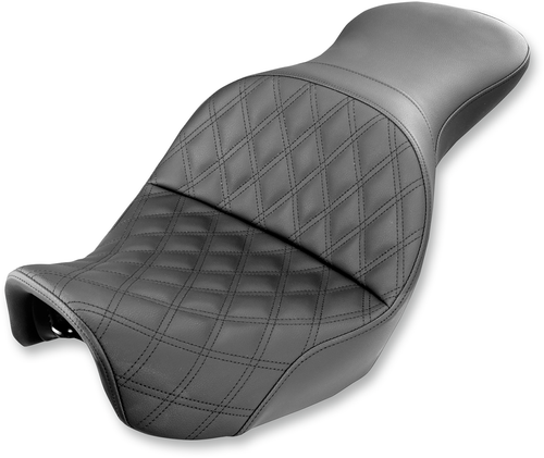 SADDLEMEN 806-04-029LS Explorer Lattice Stitch Seat - Lattice Stitched Dyna '06-'17