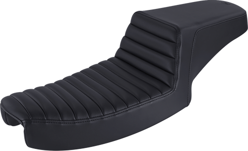 SADDLEMEN 891-04-171 Step-Up Seat — Front Tuck-n-Roll - Front Tuck-n-Roll Black Dyna
