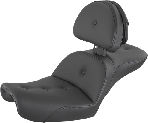 SADDLEMEN 896-04-030RS Explorer RoadSofa™ Seat - with Backrest FXD '96-'03
