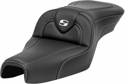 SADDLEMEN 807-03-185 Roadsofa™ Standard Reach Seat - without Backrest Carbon Fiber XL '04-'22