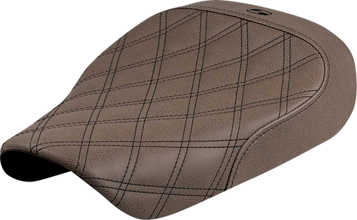 SADDLEMEN 821-36-002BLS Solo Seat - Lattice Stitch Brown Sportster S '21-'25
