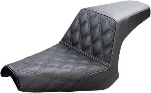 SADDLEMEN Y13-16-172 Lattice Stitch Step-Up Seat - Front Lattice Stitch Black Bolt '13-'24