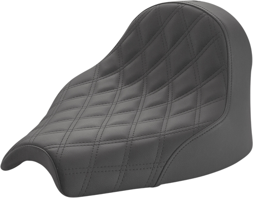 SADDLEMEN I21-04-002LS Renegade™ Lattice Stitched Solo Seat - Lattice Stitched Black Chief '22-'24