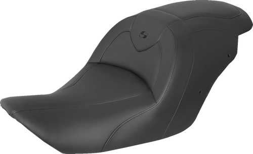 SADDLEMEN H23-20-187 RoadSofa™ Seat - without Backrest Black/Black Stitching GL1800 '14-'17