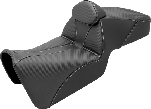 SADDLEMEN 821-34-200BR Adventure Tour Seat - w/ Backrest Black Pan Am '21-'24