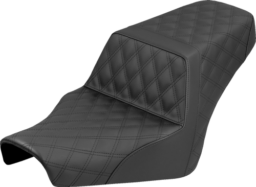 SADDLEMEN B22-07-175 Step-Up Seat - Full Lattice Stitch BMW R18 '22-'25