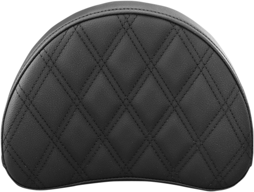 SADDLEMEN 051343 Sissy Bar Pad - Lattice Stitched Black Universal