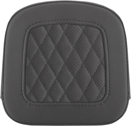 SADDLEMEN 0407SM Sissy Bar Pad - Lattice Stitched Black FL/FX '97-'23