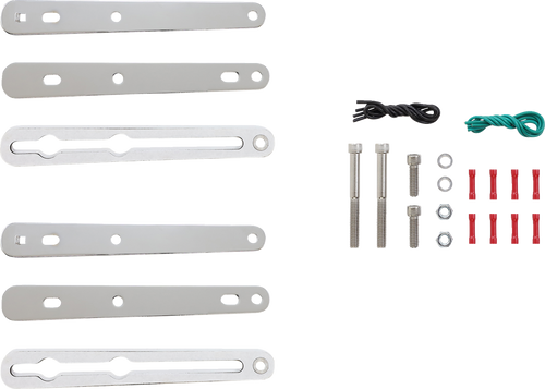 SADDLEMEN 2020-0349 Turn Signal Relocation Kits - Sportster Chrome