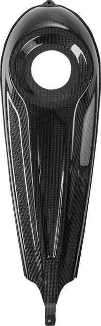 SADDLEMEN CF-808-07-001 Carbon Fiber Dash Panel For Touring Models - Center Fill Carbon Fiber/Gloss