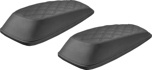 SADDLEMEN L870-93-LS Bagger Lid Covers - Lattice Stitch FL '93-'13