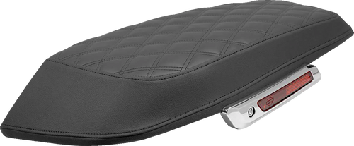 SADDLEMEN L870-23-LS Bagger Lid Covers - Lattice Stitch FLT/FLH '23-'24