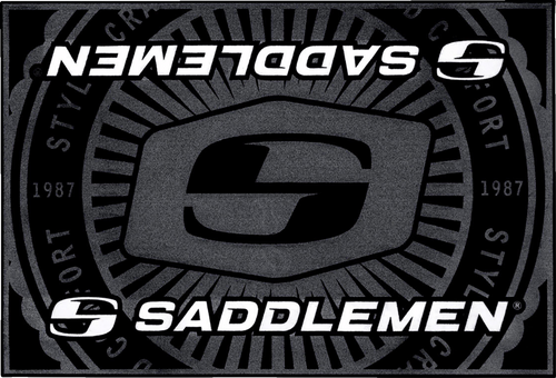 SADDLEMEN FM-001 Logo Floor Mat - 36" x 24"