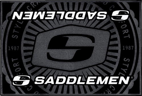 SADDLEMEN FM-003 Logo Floor Mat - 72" x 48"