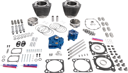 S&S CYCLE 310-1388A 132" Power Package - Oil Cooled - 496 Chain Drive - Oil Cooled 496 Chain Drive -
