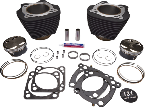 S&S CYCLE 320-0622 131" Hot Set Up® - 4-5/8" Stroke - Wrinkle Black w/o Highlight - M8 - 4-5/8" Stroke Wrinkle Black w/o Highlight M8