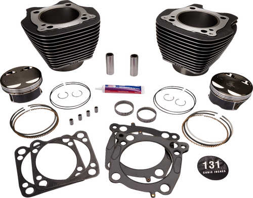 S&S CYCLE 320-0623 131" Hot Set Up® - 4-5/8" Stroke - Black Granite w/Highlight - M8 - 4-5/8" Stroke Black Granite w/Highlight M8