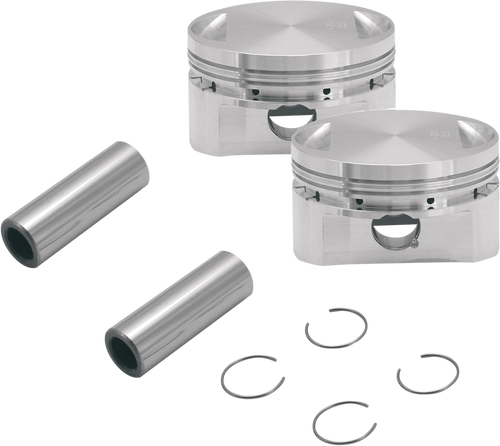 S&S CYCLE 106-5555 Piston Kit - For 89" Stroker Kit - 3.500" - +0.010" - For 89" Stroker Kit 3.500" +0.010"