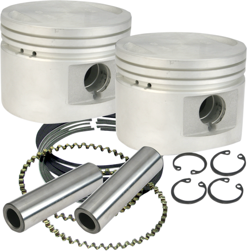 S&S CYCLE 920-0015 Piston Kit - For 80" Stock or S&S Heads - 3.500" - Standard - For 80" Stock or S&S Heads 3.500" Standard