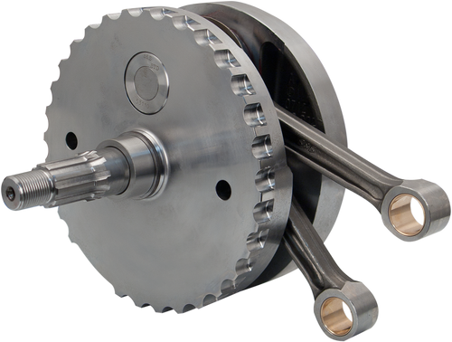 S&S CYCLE 320-0396 Flywheel Assembly - 4.00" - with Sprocket Bearing Race - 88"/95"/100" Twin Cam "B" '03-'06 - 4.00" with Sprocket Bearing Race 88"/95"/100" Twin Cam "B" '03-'06