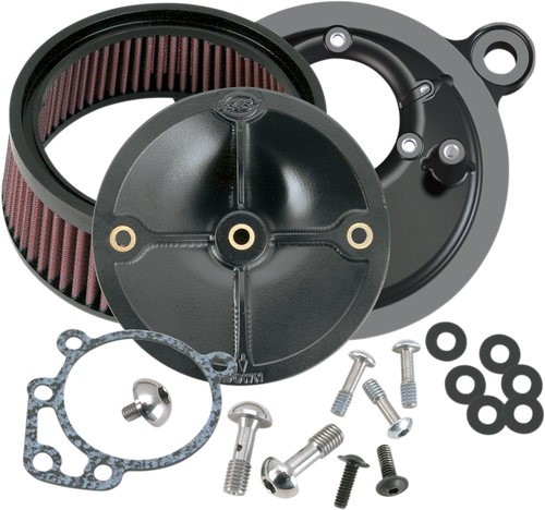 S&S CYCLE 170-0057 Super Stock™ Stealth Air Cleaner Kit - Black