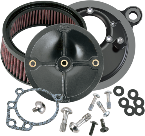 S&S CYCLE 170-0058 Super Stock™ Stealth Air Cleaner Kit - Black