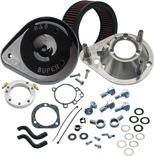 S&S CYCLE 170-0181A Teardrop Air Cleaner Kit - Gloss Black
