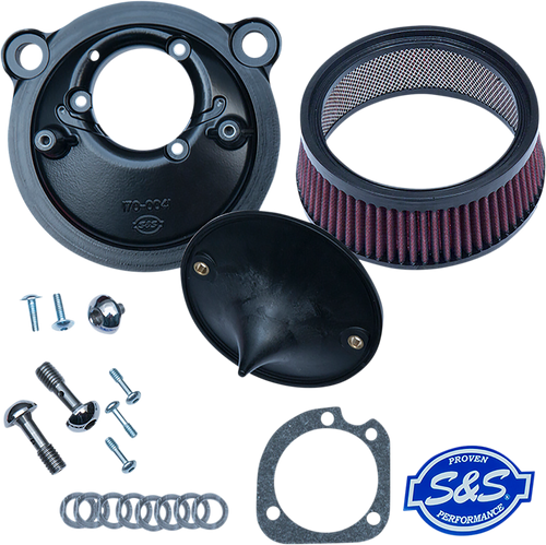 S&S CYCLE 170-0302E Super Stock™ Stealth Air Cleaner Kit - Black