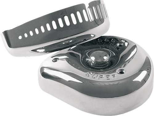 S&S CYCLE 17-0004 Slasher Air Cleaner Cover - Chrome