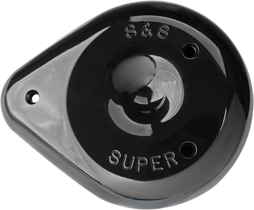 S&S CYCLE 170-0384A Teardrop Air Cleaner Cover - Gloss Black