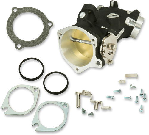 S&S CYCLE 170-0349 Throttle Hog Cable Operated Throttle Body Kit - Black - 66 mm - Black 66 mm