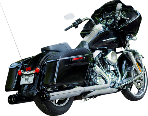 S&S CYCLE 550-0619 4-1/2" MK45 Performance Mufflers - Chrome with Black Thruster