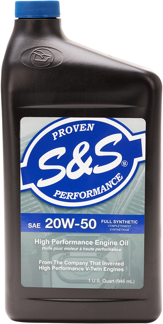 S&S CYCLE 153755 Synthetic Oil 20W-50 - 1 U.S. quart