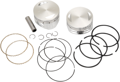 S&S CYCLE 92-1400 Piston Kit - For 100"/107" Super Sidewinder® - 4.000" - Standard - For 100"/107" Super Sidewinder® 4.000" Standard