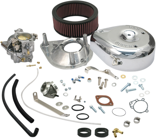 S&S CYCLE 11-0404 Super E Carburetor Kit with Manifold - Sportster