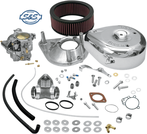S&S CYCLE 11-0408 Super E Carburetor Kit with Manifold - Sportster