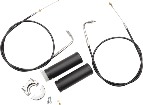 S&S CYCLE 19-0448 Dual-Cable Throttle Assembly Kit - 39" - E&G Carbs - 39" E&G Carbs