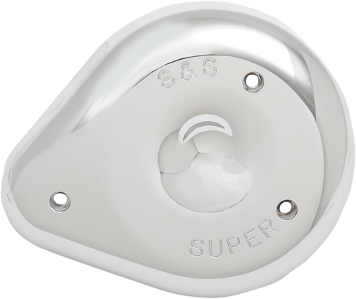 S&S CYCLE 17-0378 Teardrop Air Cleaner Cover - Chrome