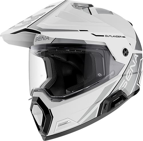 SENA OUTLANDER-GW0XL1 Outlander Helmet - Gloss White - XL - Gloss White XL