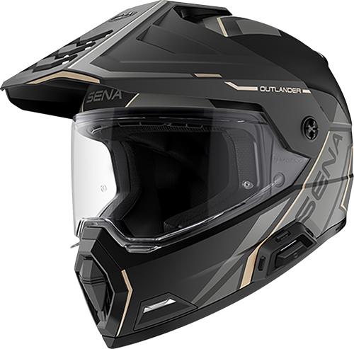 SENA OUTLANDER-MB00L1 Outlander Helmet - Matte Black - Large - Matte Black Large