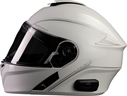 Open Box SENA OUTRUSHR-GWXXL3 Outrush R Helmet - White - 2XL - White 2XL