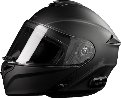 Open Box SENA OUTRUSHR-MB00M3 Outrush R Helmet - Black - Medium - Black Medium