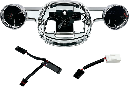 CUSTOM DYNAMICS TL-TS-BASE-ST-C Taillight Baseplate - Chrome - '22-'25 FXRST/FXLRS - Chrome '22-'25 FXRST/FXLRS