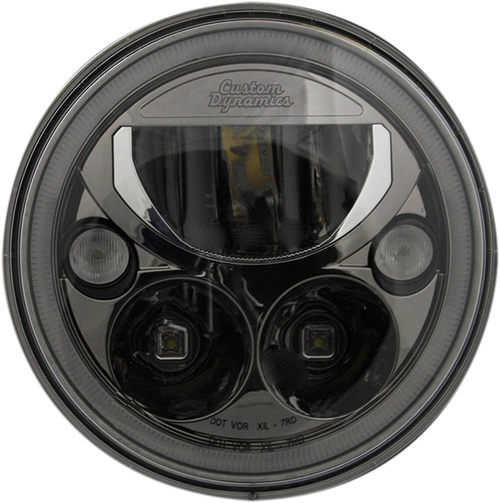Open Box CUSTOM DYNAMICS CDTB-7-B LED Headlight - 7" - Black - 7" Black