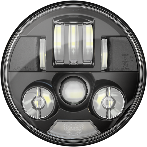 Open Box CUSTOM DYNAMICS PB-7-IND-B 7" Probeam® LED Headlamp - Black - Indian - Black Indian