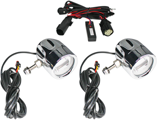 Open Box CUSTOM DYNAMICS PB-FOG-BCM-C Fog Light - Chrome - Clear Lens - Chrome Clear Lens