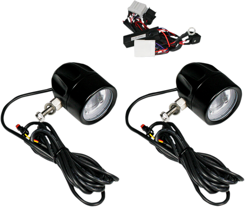 Open Box CUSTOM DYNAMICS PB-FOG-HD-B Fog Light - Black - Clear Lens - Black Clear Lens