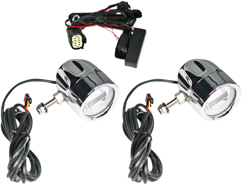 Open Box CUSTOM DYNAMICS PB-FOG-SS8-C Fog Light - Chrome - Clear Lens - Chrome Clear Lens
