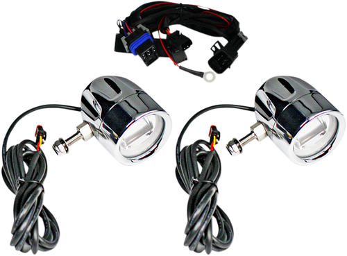 Open Box CUSTOM DYNAMICS PB-FOG-IND-C LED Fog Light - Indian - Chrome - Indian Chrome