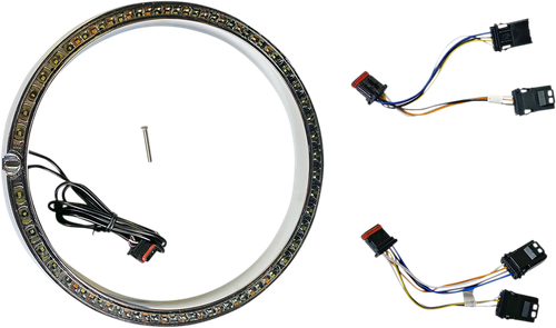 Open Box CUSTOM DYNAMICS PB-7TR-AW-1C Trim Ring - Standard Turn Signal - Chrome - Standard Turn Signal Chrome
